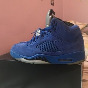 All blue retro 5s